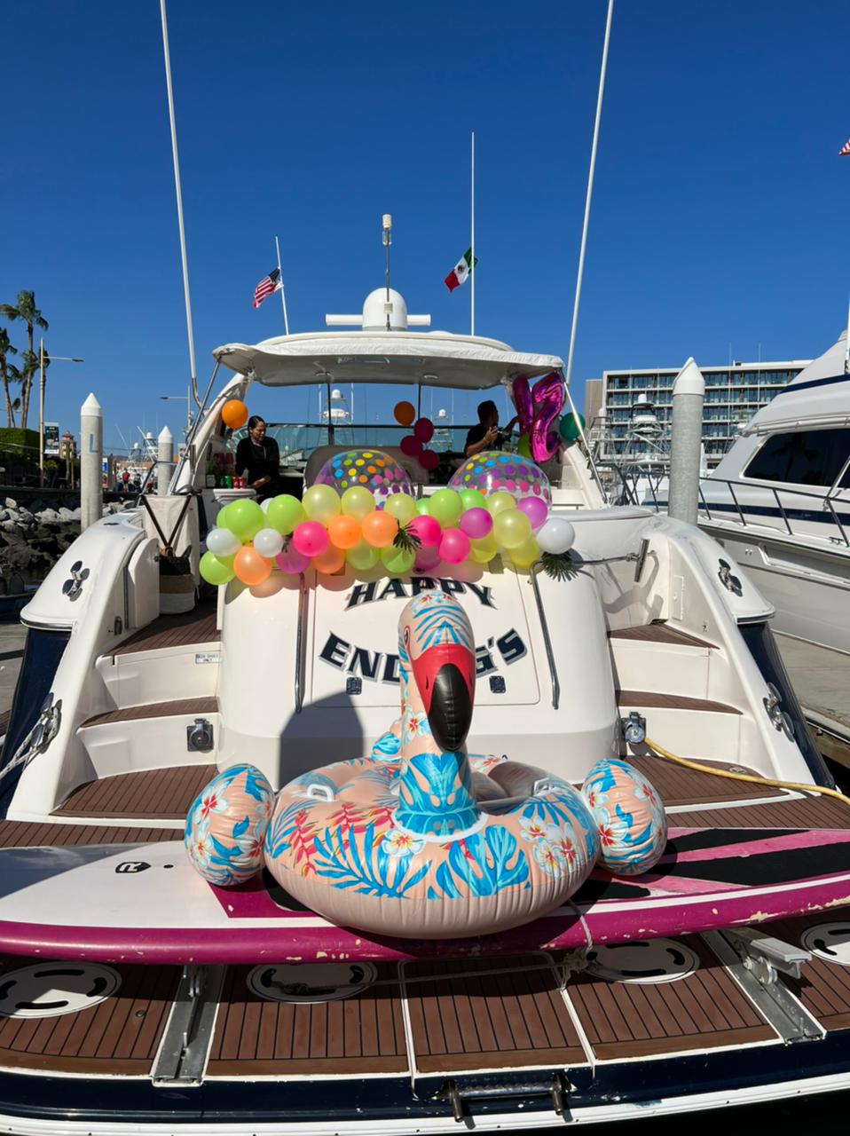 birthday party on a yacht